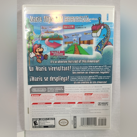 Super paper mario Nintendo Wii video Game- Complete and working - Picture 2 of 2